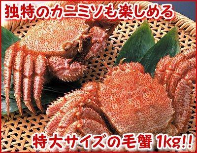 毛がに 2尾で1kg /ボイル冷凍